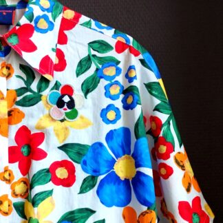Flowers shirt dress